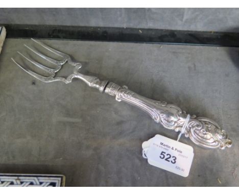 A silver bread fork, Birmingham 1864 marked Y&W
