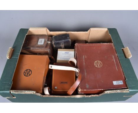 An assorment of volt and line testers, including two cased Avros, Telephone Type Lamp bulbs, GPO and Megger examples and more