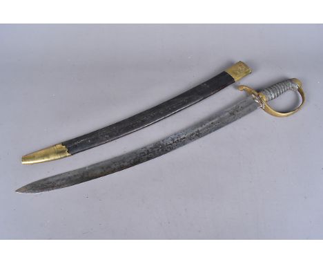 A Cheshire Constabulary Police sword, with 58cm long blade, single fullered, etched Cheshire Constabulary Wirral Hundred, wit