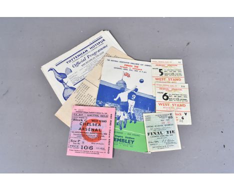 FA Cup 1950, Cup Final programme Arsenal V Liverpool April 29th 1950, singing sheet and ticket stub, good condition, little s