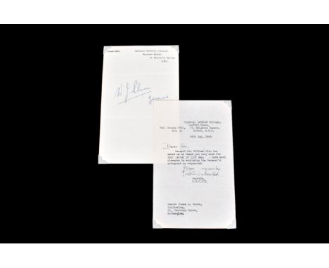 Field Marshal William Joseph Slim. 1st Viscount Slim. KG. GCB. GCMG. GCVO. GBE. DSO. MC. KStJ, (1891-1970) signed Imperial De