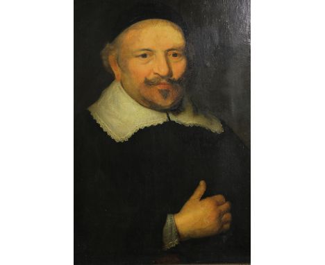 Follower of Bartholomeus Van Der Helst, 17th century oil on panel, portrait of a gentleman, framed. H.81 W.65cm. 