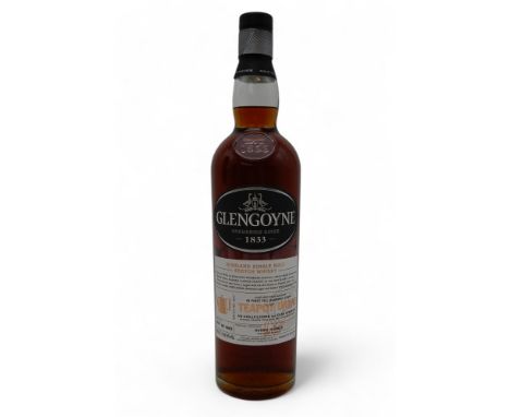 GLENGOYNE TEAPOT DRAM BATCH NO. 007One bottle of cask strength  Glengoyne Highland Single Malt Scotch Whisky bottle no. 3920 