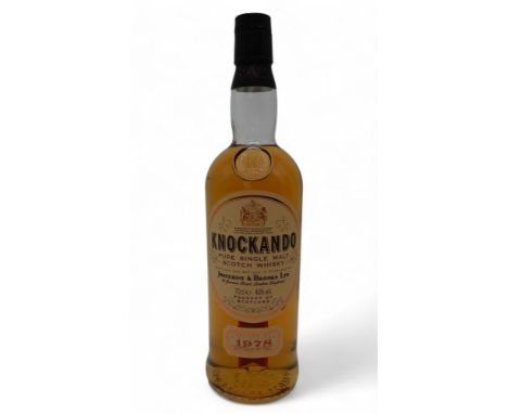 KNOCKANDO 1978One bottle of Knockando Pure Single Malt Scotch Whisky, season of distillation 1978, bottled in 1993, 70cl e 43