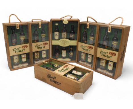 MATHEW GLOAG &amp; SON LTD  The Premium Collection&nbsp;Miniature Scotch Whisky Wooden Presentation Box Set 6 x 5cl 40% vol G