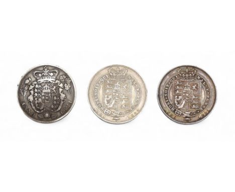 GEORGE IV&nbsp;(1820-1830) 1 SHILLING 1821 Obverse Laureate portrait of King George IV left, legend around GEORGIUS IIII D: G