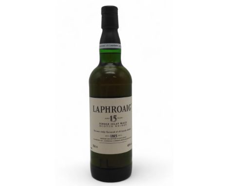 LAPHROAIG ISLAY AGED 15 YEARS Islay Single Malt Scotch Whisky aged 15 years 70cl 43% vol boxed Condition Report:Available upo