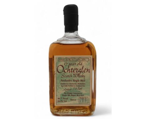 OCHTERGLEN 17 YEAR OLD SCOTCH WHISKY Natural strength Scotch Whisky cask No: 1301 distilled on 24th December 1976 in Glenturr