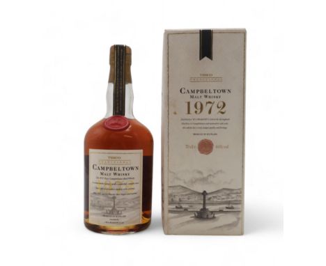 CAMPBELTOWN 1972&nbsp;SINGLE MALT SCOTCH WHISKY  Springbank Malt Whisky Bottled For Tesco Bottle Number 6622 70cl&nbsp; e 46%