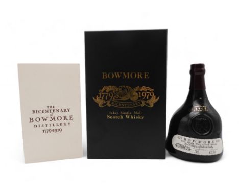 BOWMORE BICENTENARY 1964 ISLAY SINGLE MALT SCOTCH WHISKY The Bicentenary of Bowmore Distillery 1779~1979 Islay Single Malt Sc
