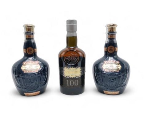 CHIVAS BROTHERS  21 Year Old Royal Salute Blended Scotch Whisky, The Sapphire Flagon, 70cl 40% vol CHIVAS BROTHERS 21 Year Ol