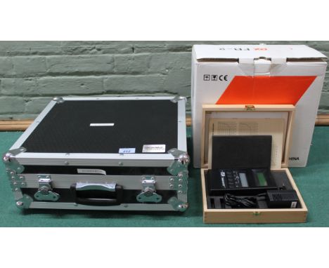 A cased Tascom DR-05 stereo recorder, TLA-CTS-S tuning set plus a Fostex FR-2 field recorder