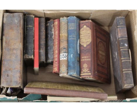 A small selection of vintage books including Dickens Little Dorrit, dated 1857 (water staining to pages), Rudyard Kipling 'Ba