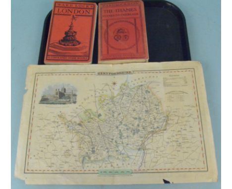 Two Ward Locks illustrated guide books, 'London' and 'The Thames' with pull-out maps plus a selection of vintage European and