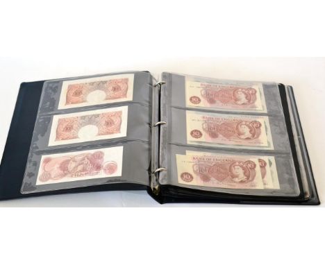 A Collection of Bank of England Banknotes comprising: 6 x 10 shillings: Beale 22C, O'Brien B19Y ('Britannia') &amp; H55 ('Por
