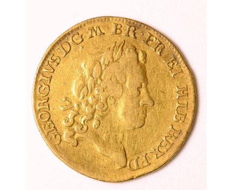George I (1714-1727), Guinea, 1715, second laureate head right, rev. crowned cruciform shields, sceptres in angles, (S.3629).