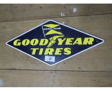 ***A DIAMOND SHAPED GOODYEAR TYRES PLAQUE**