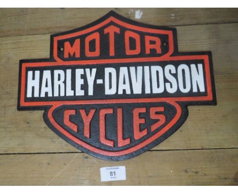 ***A HARLEY DAVIDSON MOTORCYCLE PLAQUE**