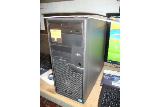 Fujitsu Primergy Server Tx100s3 Including Samsung Syncmaster Sa300 Intel Xeon Cpu 12 V2 3