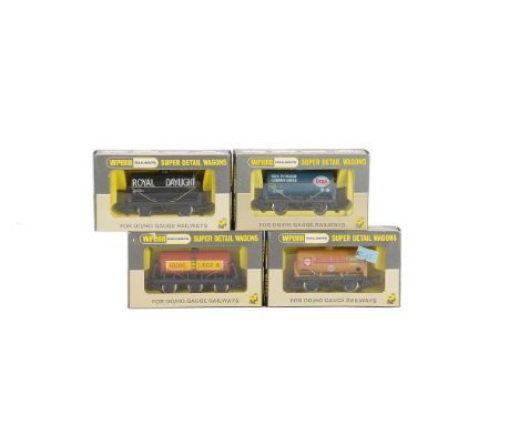 Wrenn 00 Gauge Freight Stock, Four assorted tank wagons, mostly short-run examples, comprising W5062 Royal Daylight tanker in