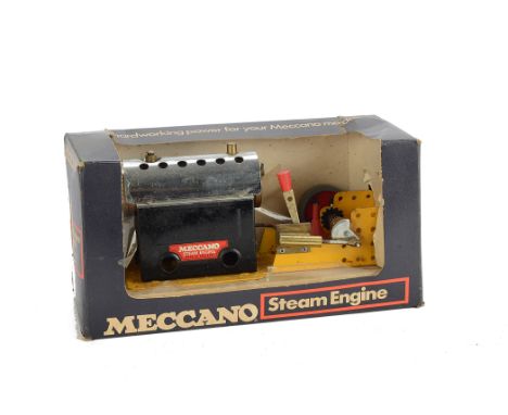 A Meccano Steam Engine, in original window box, G, box F, lacks cellophane