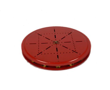 A Meccano Geared Roller Bearing, in restored condition, in a well made box, VG