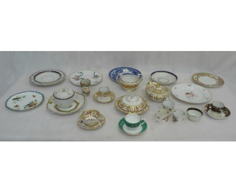 A quantity of 18th/19th century ceramics to inc Derby, Powell & Bishop, Worcester cup etc