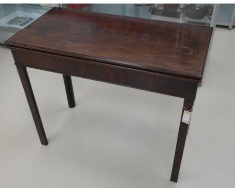 A George III mahogany card table