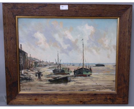 Frank Selman (20th century): Seascape, oil on canvas, signed, 38 x 49 cm 