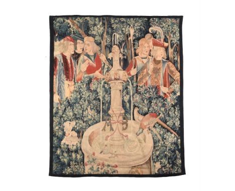 A VERDURE TAPESTRY FRAGMENTAfter Tapestry 1 'The Unicorn is Found' from the Hunt of The Unicorn (La Chasse à la licorne) seri