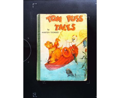 Tom Puss Tales hardback book by Marten Tonder. Published by Birn Brothers Ltd, no date given. 92 pages. A very well read but 