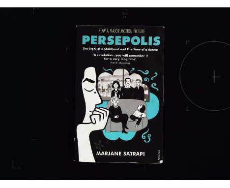 Persepolis Graphic Novel paperback book by Marjane Satrapi. Signed by author. Published 2008 by Vintage ISBN 978-0-099-52399-