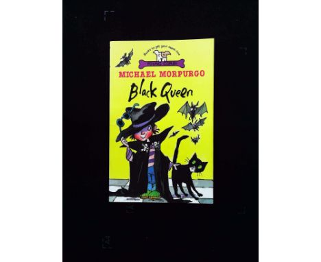 Black Queen paperback book by Michael Morpurgo. First Edition Signed By Author 1st end paper. Published 2000 Young Corgi ISBN