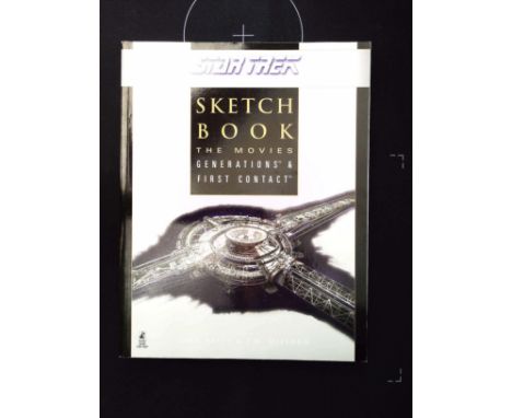 Star Trek The Next Generation Sketchbook - The Movies Generations and First Contact paperback book by John Eaves and J. M. Di