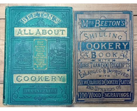 Mrs Beeton, 'All About Cookery', and 'Shilling Cookery Book'. (2)