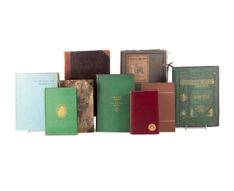 A grouping of nine books by or about Charles Dickens: Charles Dickens Rare Print Collection. Edited by Seymour Eaton. Publish