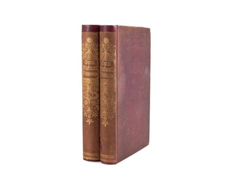 Our Mutual Friend by Charles Dickens. Published  1865 by Chapman and Hall. First edition. First  state. Books are bound in th