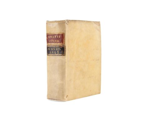 Statii Sylvarum libri V. Achilleidos libri XII.  Thebaidos libri II. Orthographia et flexus  dictionum græcarum omnium apud S