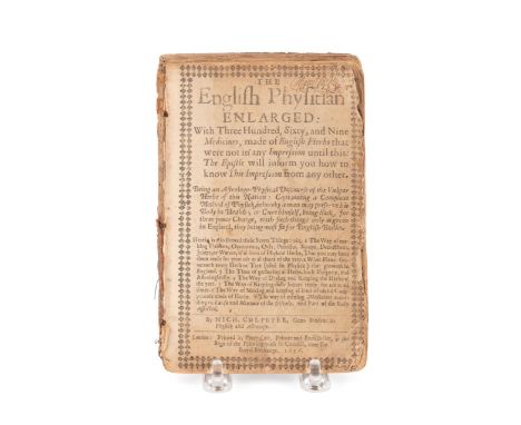 The English Physician Enlarged: With Three  Hundred, Sixty, and Nine Medicines, made of  English Herbs that were not n any Im