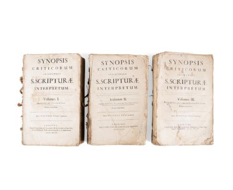 Synopsis Criticorum Aliorumque S. Scripturae  Interpretum Volumen 1-3 Complectens Omnes Libros  Novi Testamenti Divisum in Du