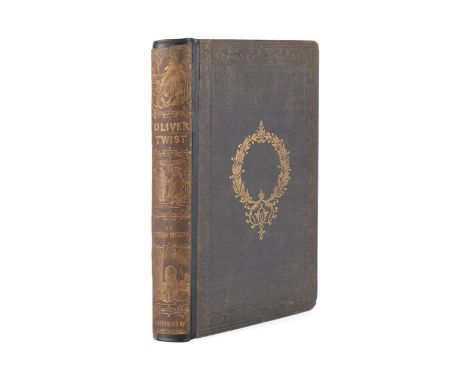 Oliver Twist by Charles Dickens. Published 1846 by  Bradbury and Evans. First single volume edition.  Book is bound in the or