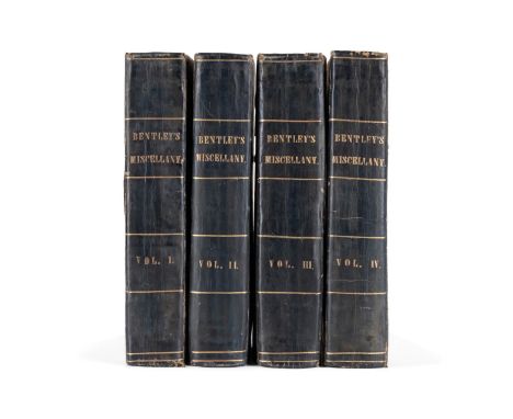 Volumes 1-4 of the American Edition of Bentley's  Miscellany. Published 1838-1839 by Lewer. These  issues were the first Amer