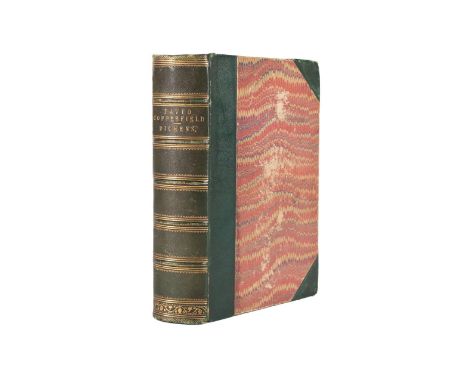 David Copperfield by Charles Dickens. Published  1850 by Bradbury and Evans. First edition. First  state. Book is bound in gr