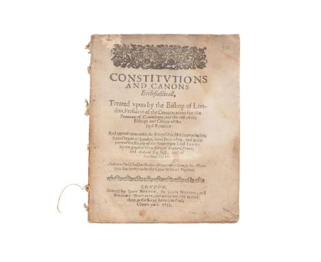 Constitutions and Canons Ecclesiastical, Treated  Upon by the Bishop of London, President of the  Convocation For the Provinc
