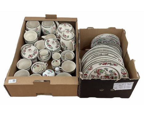 Johnson Bros England 'Indian tree' pattern part dinner and tea ware service, to include coffee cans, tea cups and saucers etc