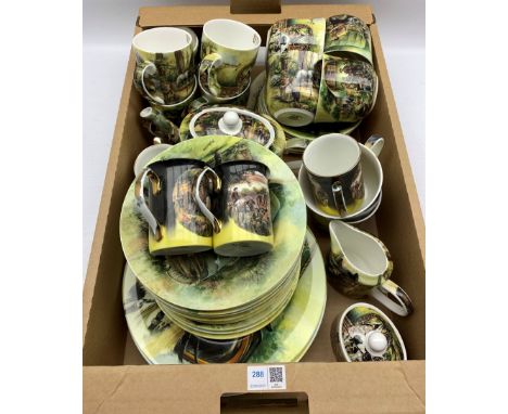 Lane Farm China tea service for six persons, with four matching mugs
