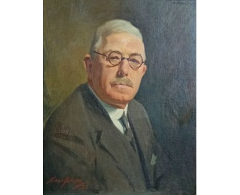 Early 20th Century oil on canvas portrait of a gentleman, signed and dated 1932 within an ornate frame.[Frame 83x73cm]