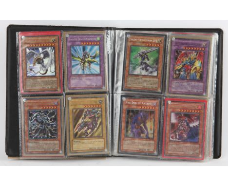 Vintage Yu-Gi-Oh! Collection LOB-EEN. This lot contains a folder full of Yugioh Ultimate, Secret, Ultra and Super rare Yu-Gi-