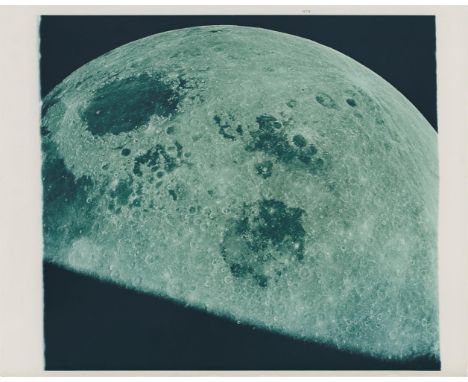 William AndersReceding Moon seen through the Command Module's window after the trans-earth injectionApollo 8, 21-27 December 