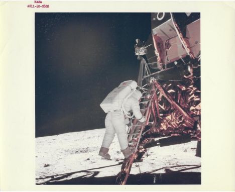 Neil ArmstrongBuzz Aldrin descends from the ladder to walk on the MoonApollo 11, 16-24 July 1969Vintage chromogenic print on 